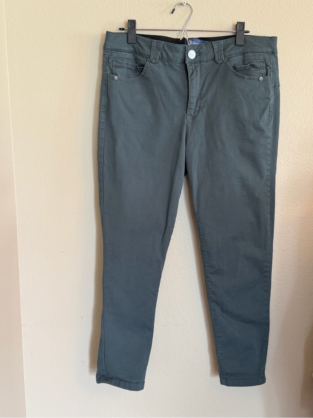 Democracy Teal Green Cropped Pants